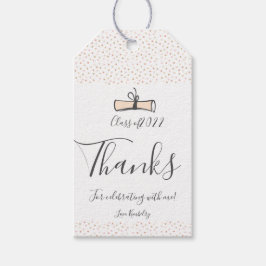 Modern Ro Guld Studenten Presentetikett