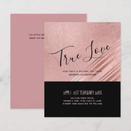 Modern Ro Guld Svarta Bröllop