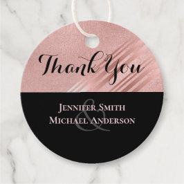 Modern Ro Guld Svarta Bröllop Gåvor Etiketter