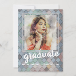 Modern Ro Photo Ram Studentfest Inbjudningar