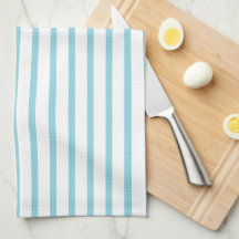 Modern Robin Egg Blue Rand Kitchen Towel
