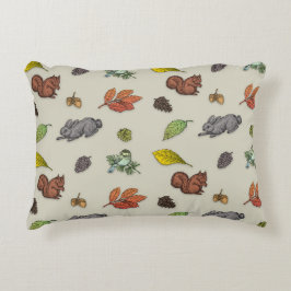 Modern röd bädd, röd grått inslagning av julfågel prydnadskudde