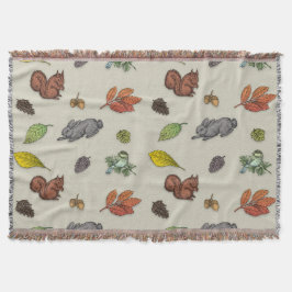 Modern röd bergsfågel filt