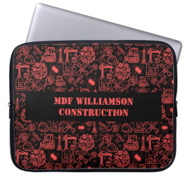 modern röd brick Architectural Blueprint Ingenjör Laptop Fodral
