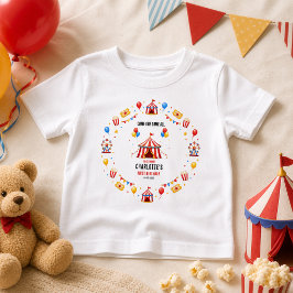 Modern röd cirkusbiljett 1-årsdag | Alla kön T Shirt