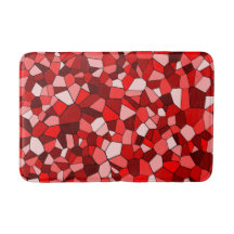 Modern röd geometrisk mosaikmönster