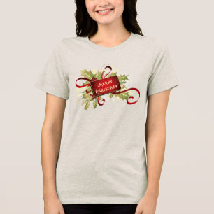 Modern röd jul - Helgdag T Shirt