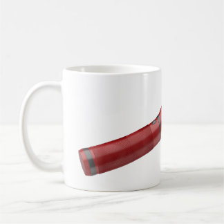 Modern röd lampa kaffemugg