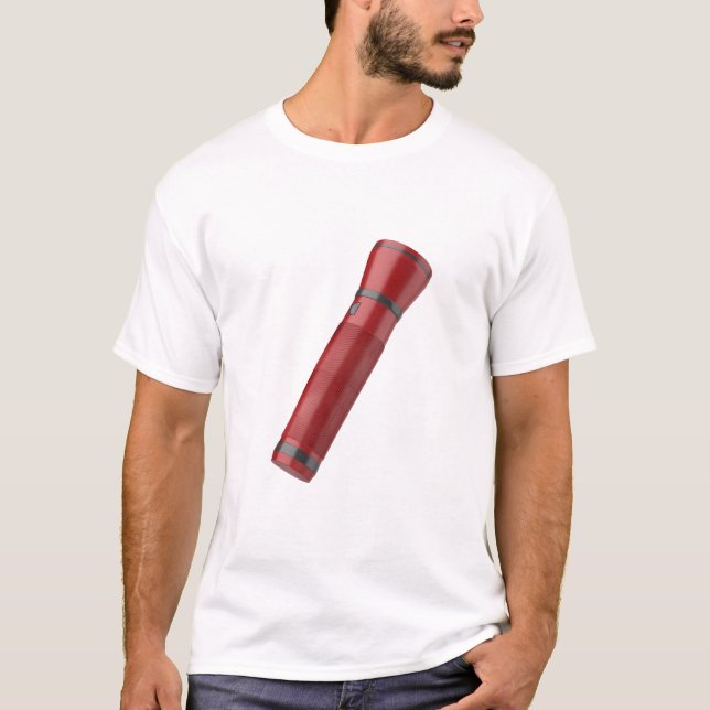 Modern röd lampa t shirt (Framsida)