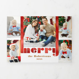 Modern röd merry-typografi 5-foto