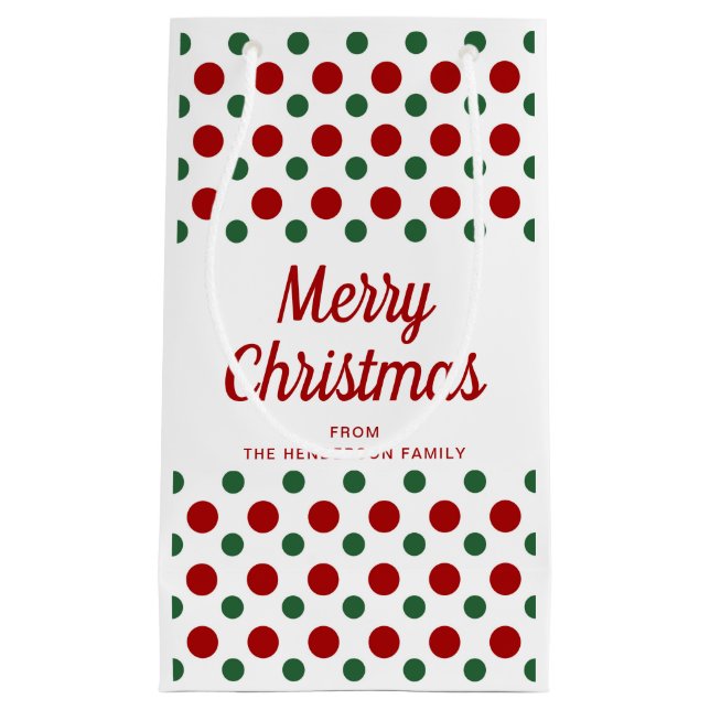 Modern röd och grön mönster jul (Framsidan)