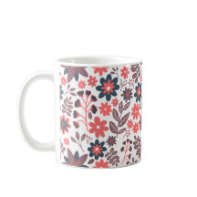 Modern röd och svart tvåsidig blomma