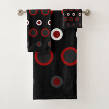 Modern röd, svart och grått i mitten av århundrade