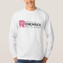 Modern Röd svart typografi T-Shirt