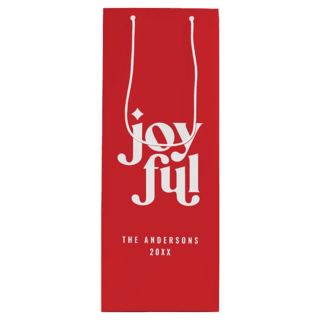 Modern röd typografi-helgdag (Framsidan)