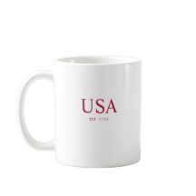 Modern Röd Vit USA Grundad 1776