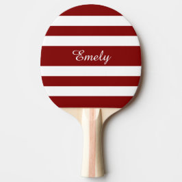 Modern Röda Randnamn Pingisracket