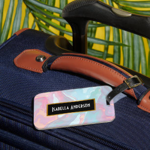 Modern Röda Rosa Mjuk Mint Guld Lyx Kollektion Bagagebricka