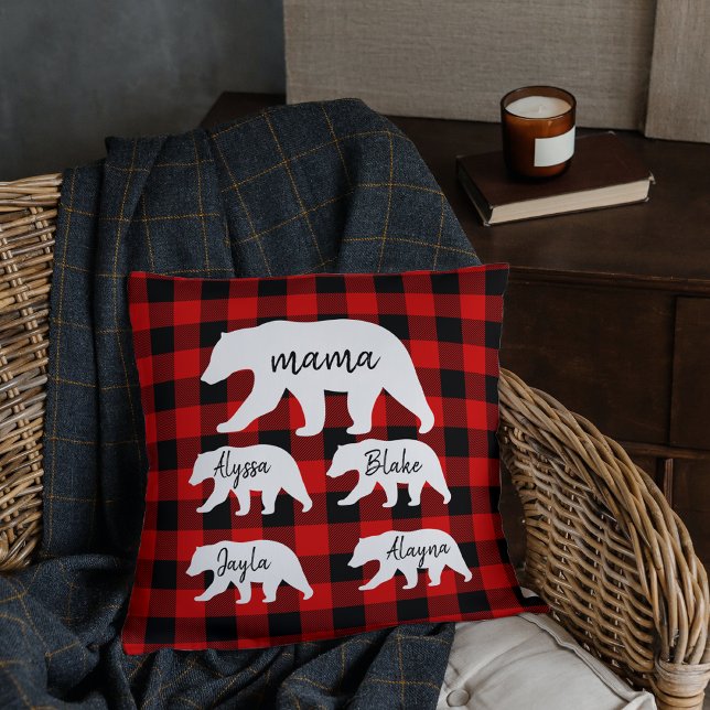 Modern rödskägg och vitt Mamma Kudde (Skapare uppladdad)