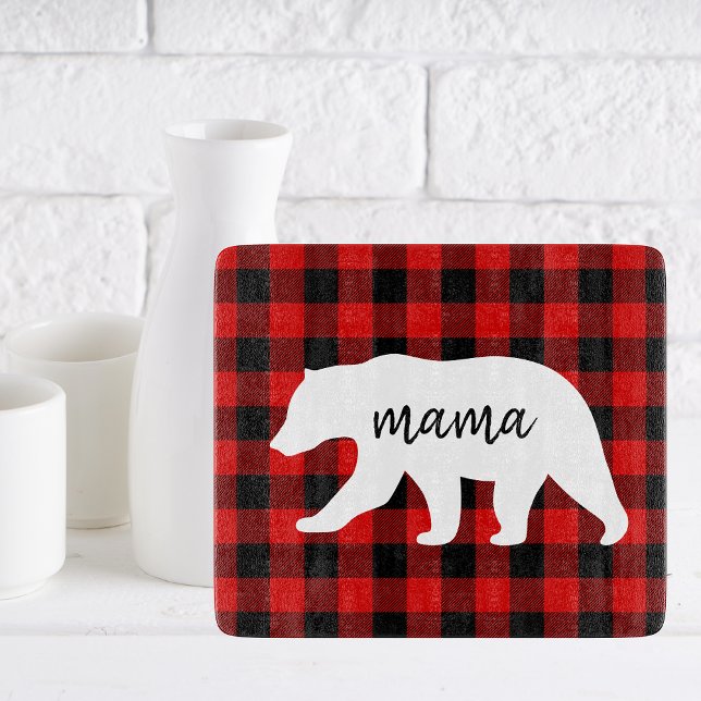 Modern rödspättad och vit Mamma (Skapare uppladdad)