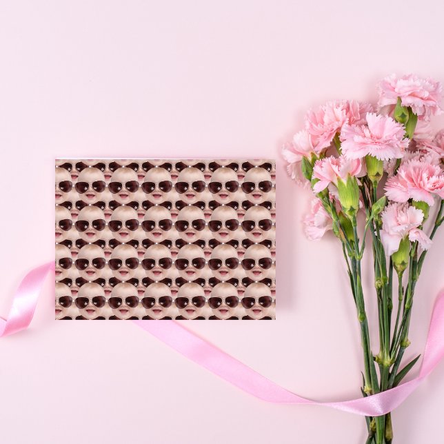 Modern Rolig Ansikte Födelsedag Jul Presenter Part Presentpapper (Skapare uppladdad)