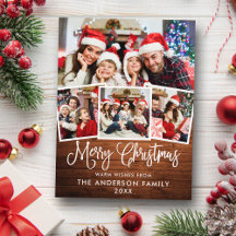 Modern Rolig Kalligrafi Jul Trä 4 Foto