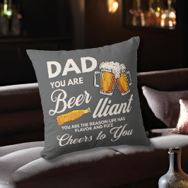 Modern Rolig Pappa Du Är Öl-lig Fars Dag Kudde