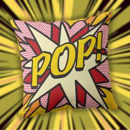 Modern Rolig Typografisk Geometrisk Tecknad POP Kudde