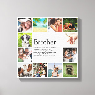 Modern Roligt 12 Photo Coola Best Brother Definiti Canvastryck