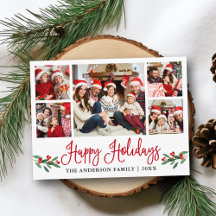 Modern Roligt Calligraphy Red Holly 5 Photo Helgda