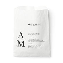 Modern Roligt Facts Bold Black Initialer Bröllop