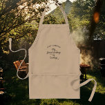 Modern Roligt för eget namn Mr Bra-tittar kokar Förkläde<br><div class="desc">Modern,  rustik "Mr. Goog-Tittar is Cooking" apron i trendigets typografi vid sidan av din chefskocks egna namn i en logotyp stil-design.</div>