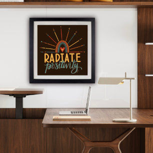 Modern Roligt för raditivitetsoffertstimulans Poster