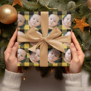 Modern Roligt Gult Play & Photo Wrapping Papper Presentpapper