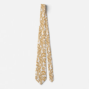 Modern Roligt Hand plockade Pretzel Mönster Slips