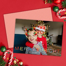 Modern Roligt - Julberöm och BrightStor-foto Julkort