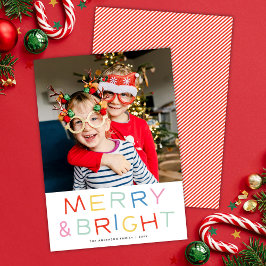 Modern Roligt - Julberöm och BrightStor-foto Julkort