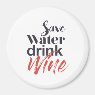 Modern, roligt, kreativ, roligt Spara Vatten Drink Magnet