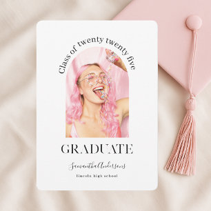 Modern Roligt Photo Studenten Inbjudningar