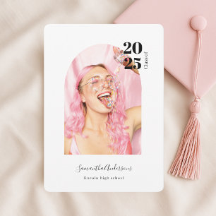 Modern Roligt Photo Studenten Inbjudningar