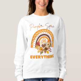 Modern Roligt Pumpkin Spice Allt börjar dricka T Shirt