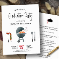 Modern Roligt Script Simple Studenten BBQ Party