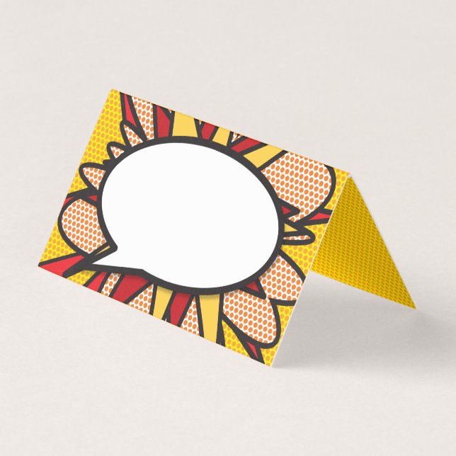 Modern Roligt Tecknad Bok Bröllop-platskort Kort (Framsida)