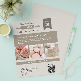 Modern Rolling Pin Bakery Business Flyer