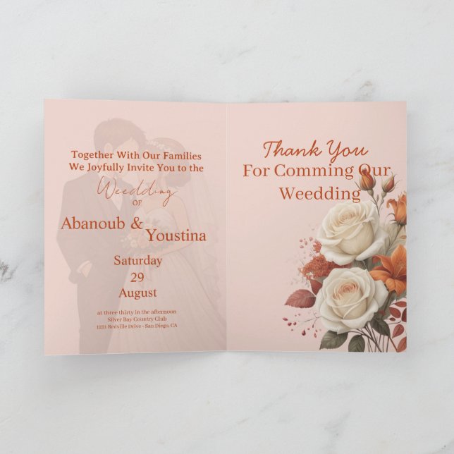 Modern Romance with Timeless Elegance Kort (Inuti)