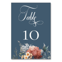 Modern Romantic Blue Garden Blommigt Bröllop