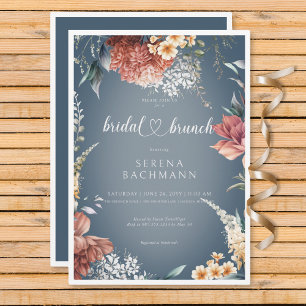 Modern Romantic Garden Blommigt Möhippa Brunch Inbjudningar