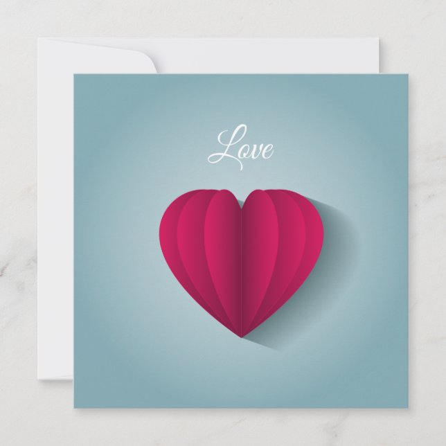 Modern Romantic Heart Kärlek (Framsida)