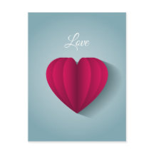 Modern Romantic Heart Kärlek