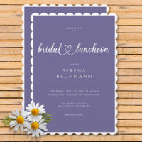 Modern Romantic Minimal Lavender Möhippa Luncheon